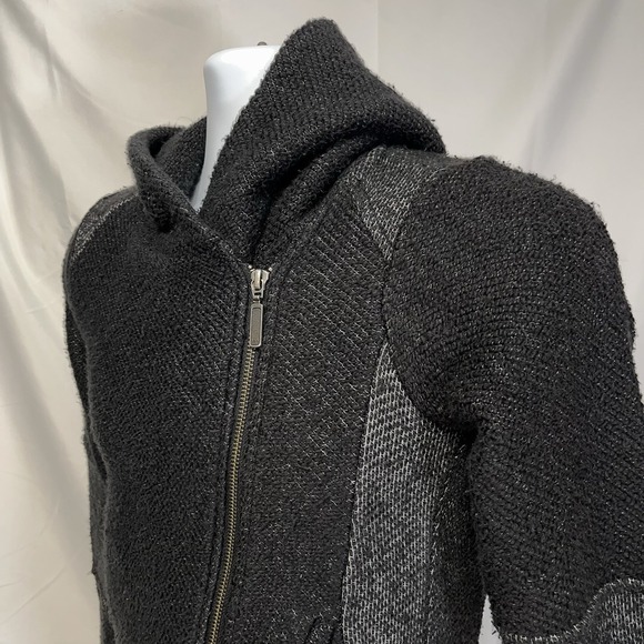 Lucky Brand Women's Full Zip Hooded Textured Jacket Size Small Boho Style - Picture 4 of 9